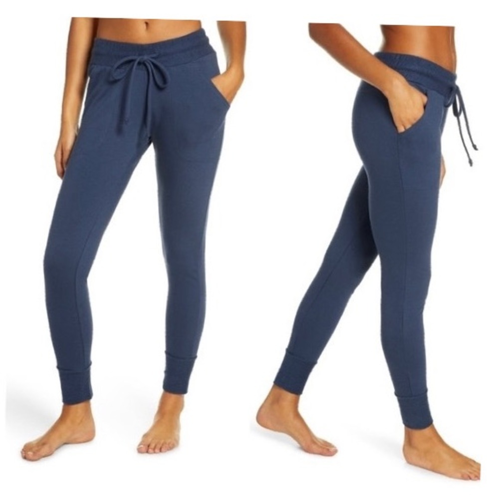 💙 Free People Sunny Skinny Sweatpants Joggers Blue Size Medium NWT 💙